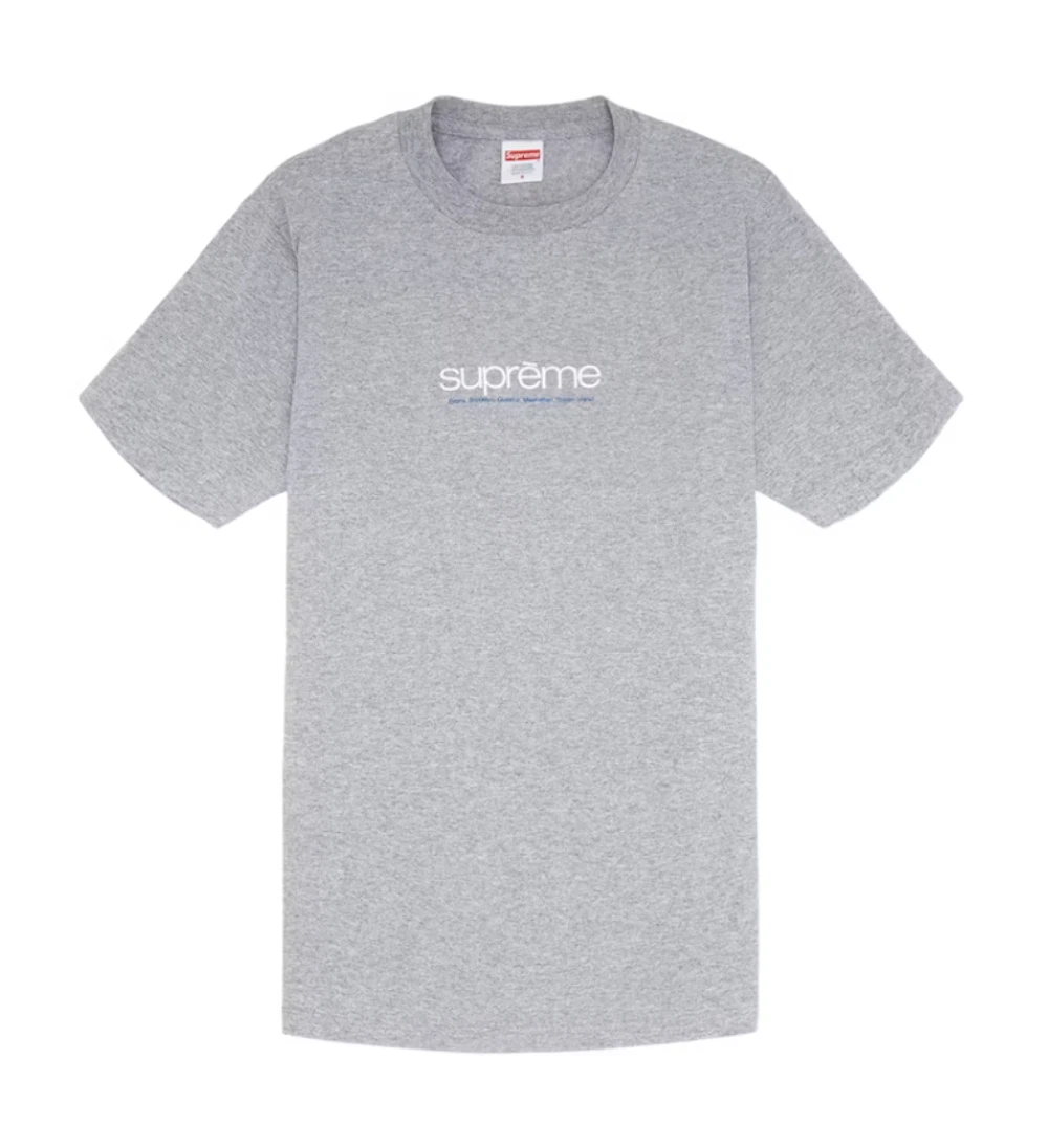 Tee shirt Supreme Five Boroughs gris bruyère