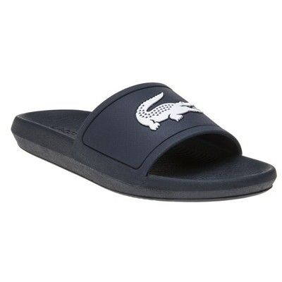 lacoste slides blue