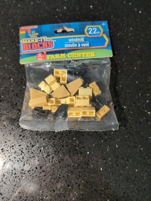 Make it Blocks Building Blocks Farm Windmill (22 piece set)