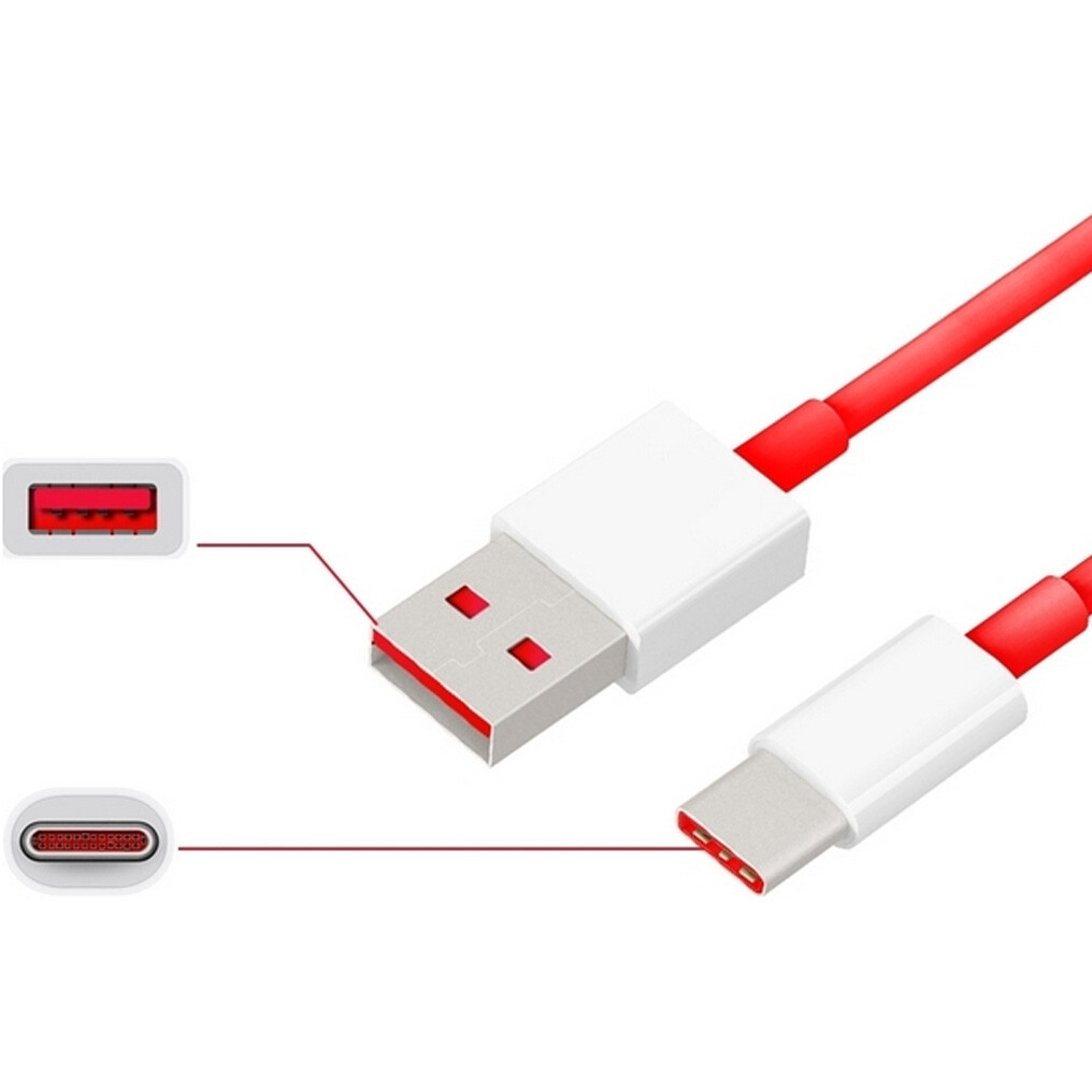 Cavo OnePlus DASH Originale Da USB-A A Type-C: Per Nord N10, 7, 8, 8T (1 Metro)