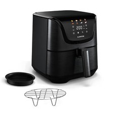 Heißluftfritteuse 1700 W 5,4 L Airfryer 8 Programme fettfrei Pommes Edelstahl