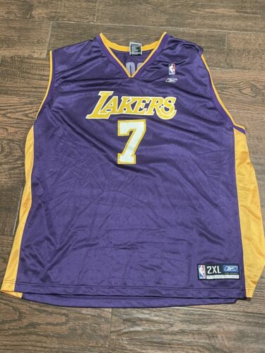 Los Angeles Lakers LAMAR ODOM Reebok purple 2xl - Picture 1 of 4