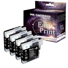 4PK LC65 Ink Cartridge replacement for MFC-5890CN MFC-5895CW MFC-6490CW