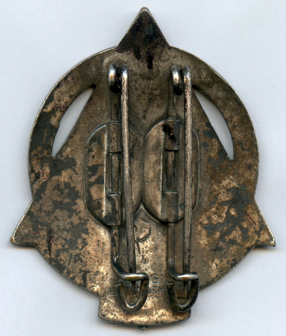 France Ski School CHAMONIX Vintage 1930s Badge 47x38mm
