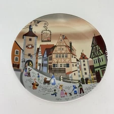 Rothenburg Hirschmann Collector Plate Barbara Furstenhofer 7.5" With Hanger