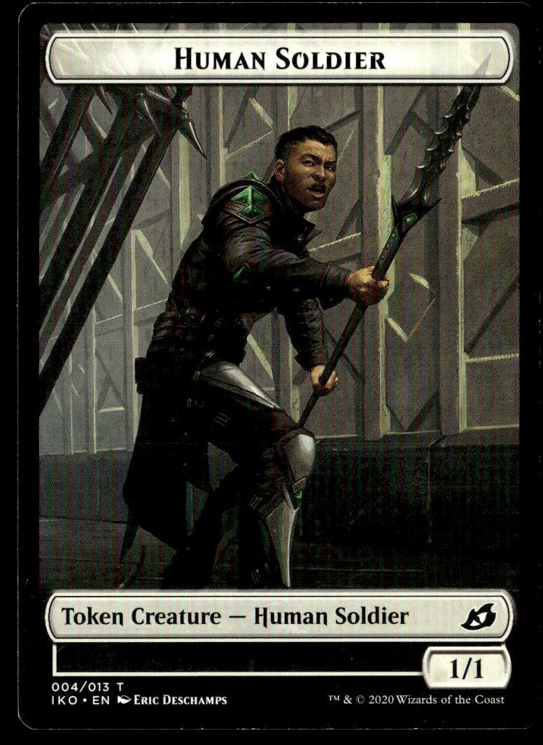 2020 Ikoria Lair of Behemoths Common Human Soldier Token #4 MTG