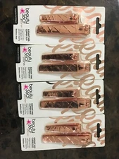 CVS BEAUTY 360 SALON ELEGANT NAIL CLIPPER DUO ROSE GOLD - Four Pack