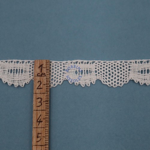Antique Linen Lace Border Handmade Scalloped Lace Edge French Lace Trim Le Puy - Picture 5 of 6