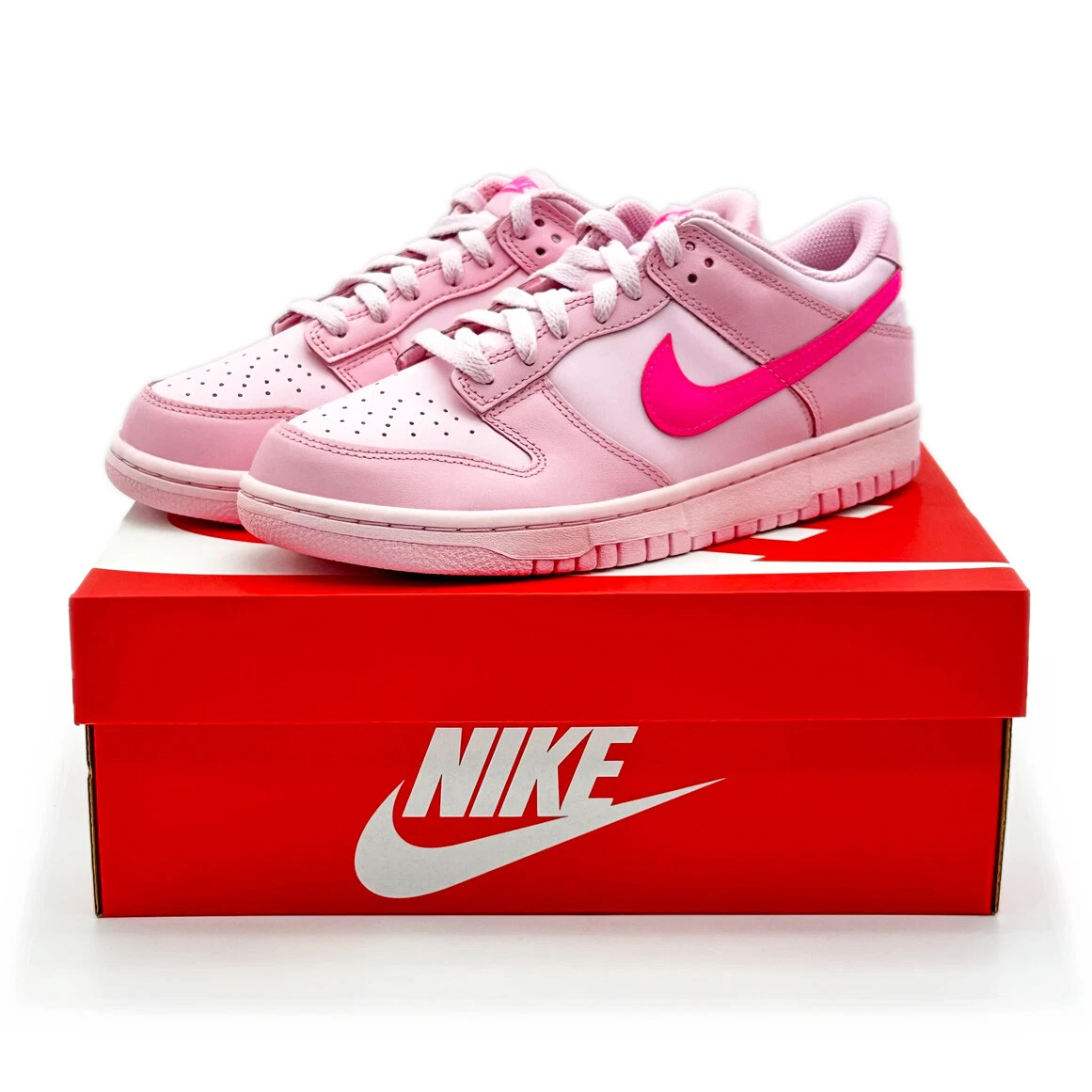 nike dunk low triple pink gs