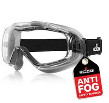 NoCry Anti Fog Safety Goggles for Men and Women with Premium Anti Scratch Coa...