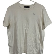 Babe Didrikson White Tee Shirt Cotton Size L Made in USA Minimal Basic 