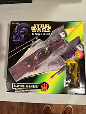 Kenner Star Wars Power of the Force A-Wing Fighter Space Ship Vehicle 1997