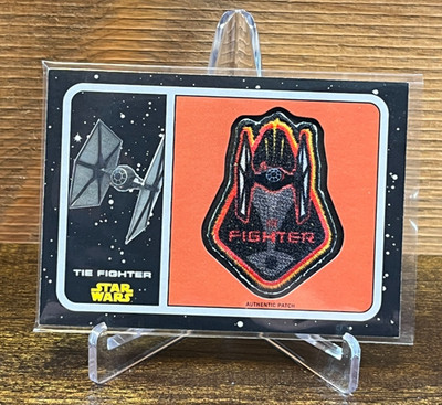 STAR WARS TOPPS TIE FIGHTER AUTHENTIC PATCH P-12 THE FORCE AWAKENS