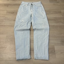 Vintage Girbaud Jeans Boy's 18 Blue Relaxed Fit Tapered 25x29 Distressed
