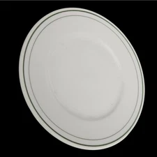 Fraunfelter China 6.25" Plate 1938 Green Band Restaurant Ware USA