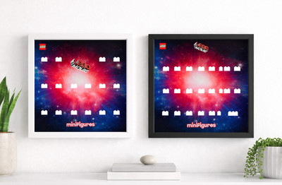 Lego Movie 1 2 Serie 71004 und 71023 Display Rahmen Aussteller mit Custom Hintergrund