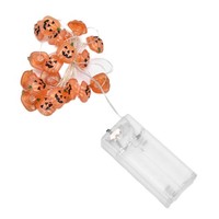 2M Pumpkin String Lights Battery Powered Halloween Decoration For Outdoor Indoor