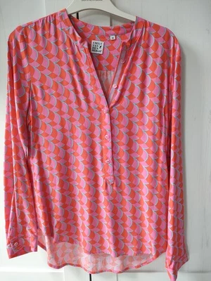 Damen Bluse von Emily van den Bergh in der Größe 36 Pink Orange Türkis Gemustert - Bild 1 von 4