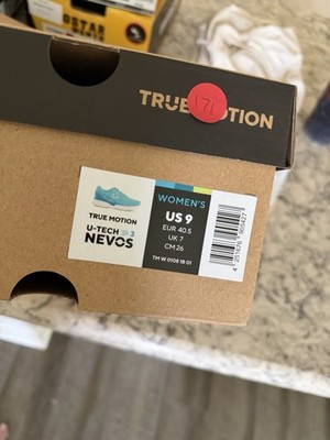 Sneakers True Motion U-novus   Nevos Size 9 Turquoise/Teal Color New Inbox