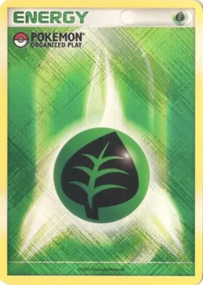 Lightly Played Grass Energy (2009 Unnumbered POP Promo) Holo Pokemon Pokemon Pro