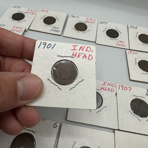 Alte US Münzen Lot 97 Eisenhower Silber Groschen Weizen Pennies Indian Head - Bild 11 von 22