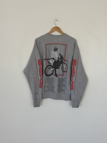 2017 Justin Bieber Stadium Tour Champion Sweatshirt Used Large Double Sided