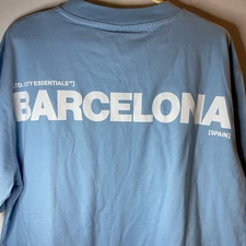 Barcelona Trust Amsterdam City Essentials Short Sleeve Shirt Size XL Blue