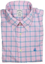 Brooks Brothers Regular The Original Polo Shirt LARGE Stretch Button-Down Collar