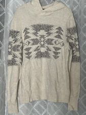 Vintage American Eagle Outfitters Fair Isle Sweater Men M Knit Pullover Cottage