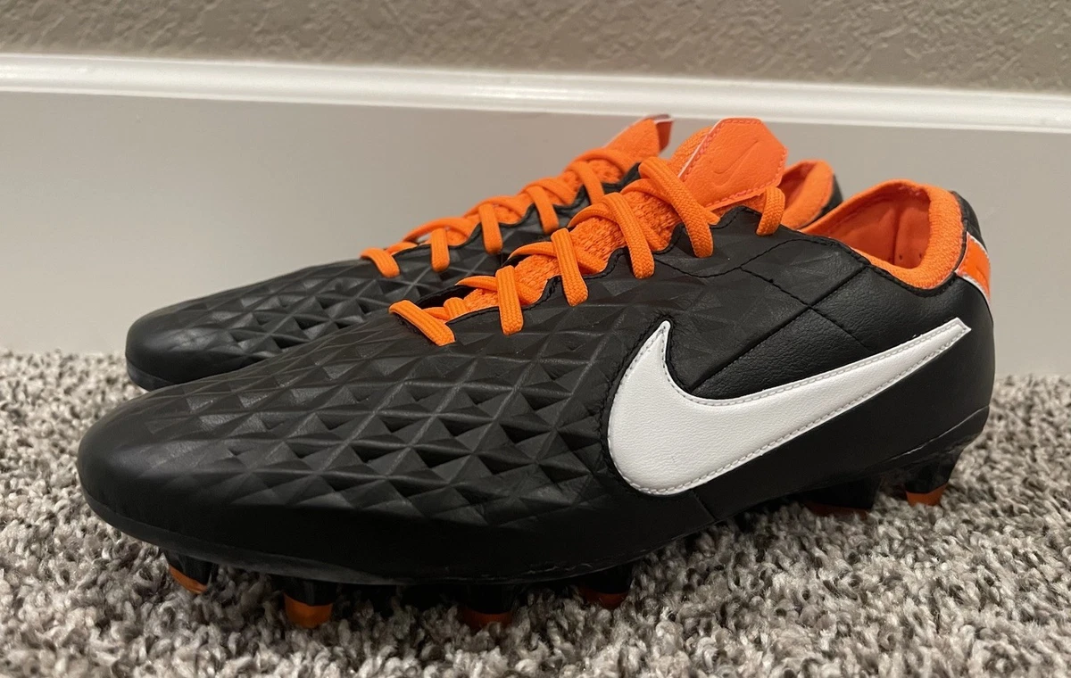 Nike Tiempo Legend 8 Elite FG Black Total Orange for Sale
