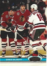 1991-92 Topps Stadium Club - Greg Gilbert #242 Chicago Blackhawks