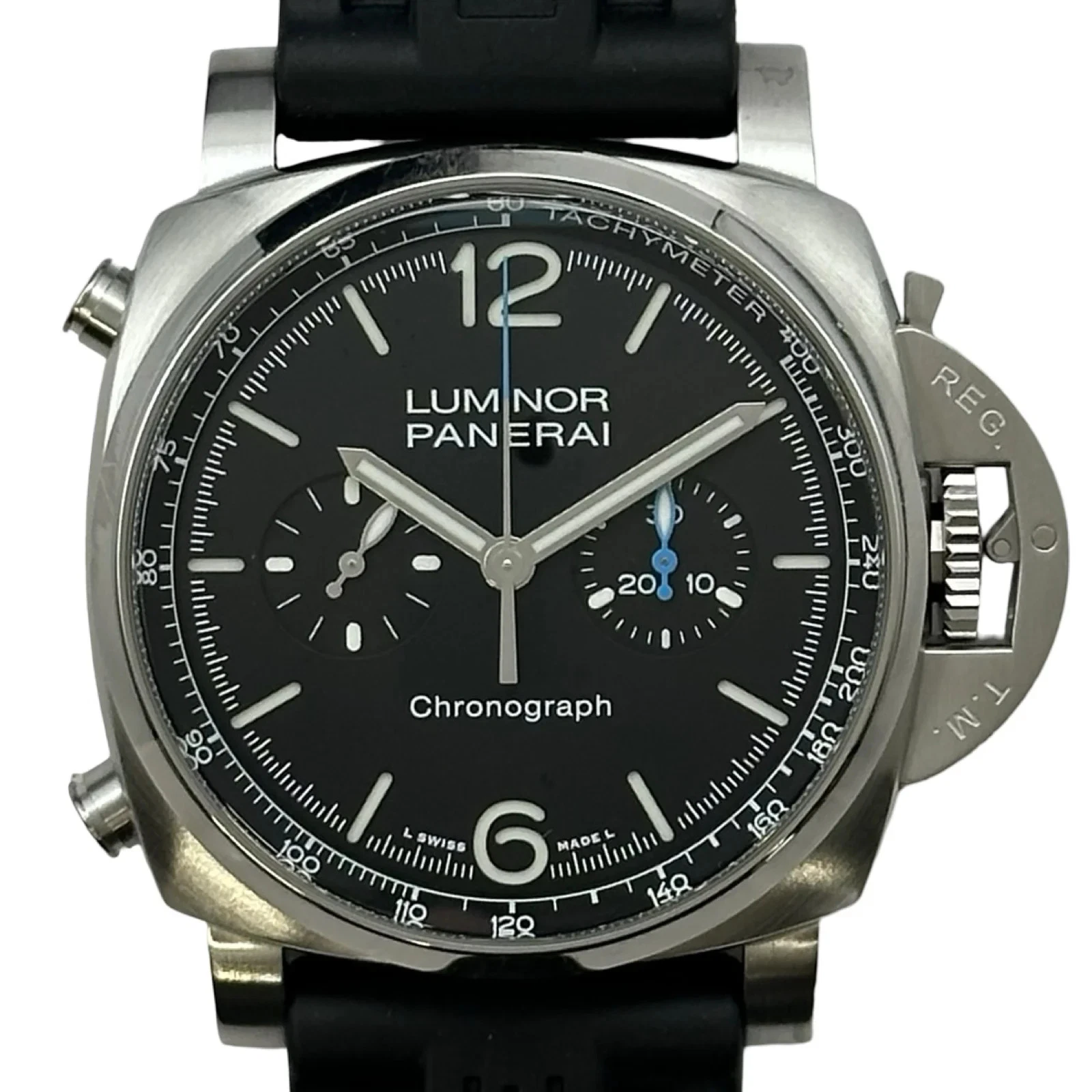 Panerai — PANERAI Luminor PAM01109 44mm SS Black Dial Automatic Chronograph 2024 #OKW1917