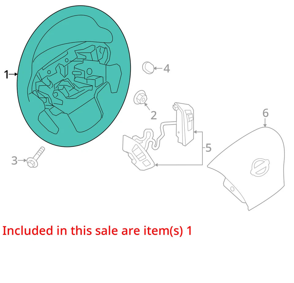 Nissan Titan XD 2016-2018 OEM montaje de volante Pro-4X térmico Foto 3 de 4