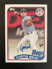 2024 Topps Series 1 Curtis Mead RC Auto Rookie #89BA-CME 1989 35th Anniversary