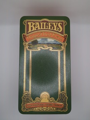 Vintage Baileys Original Irish Cream Rectangular Tin Can 10'' X 5  Collectible