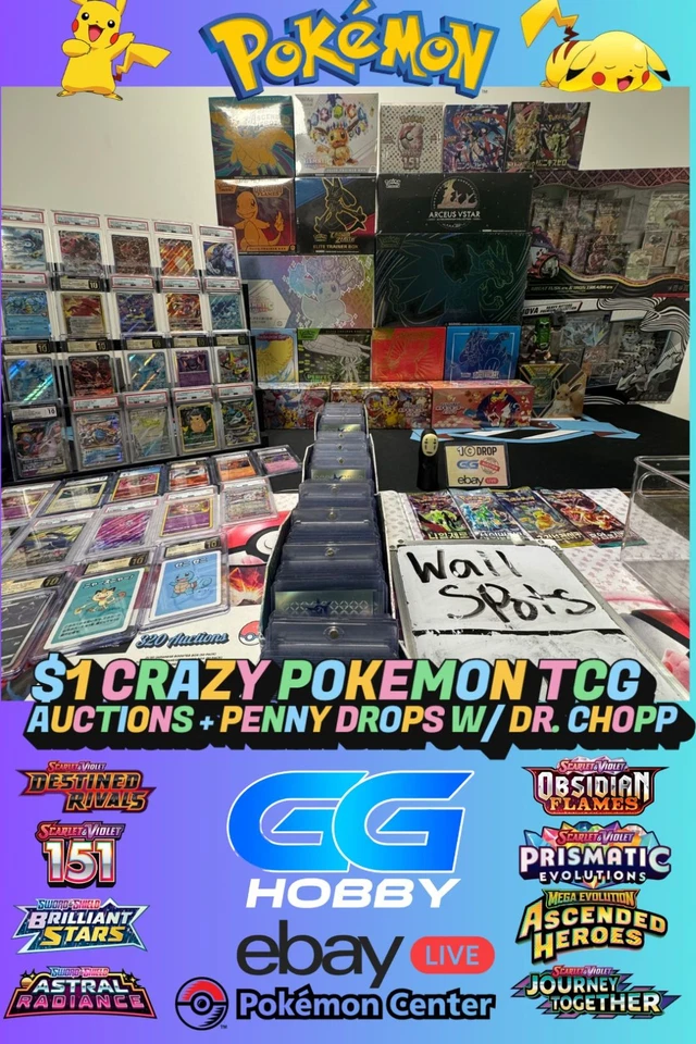 $1 POKEMON TCG SEALED AUCTIONS W/ DR.CHOPEMALL