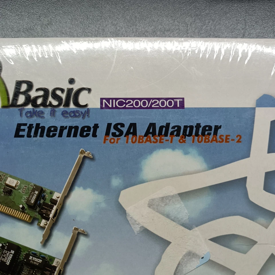 ACCTON Soho Basic NIC200/200T ISA Ethernet Adapter for 10BASE-T & 10BASE-2 NEW - Image 2 of 4