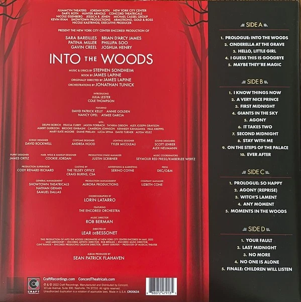FACTORY SEALED: Into the Woods Broadway Cast Recording B&N Excl Gold Vinyl Recor Foto 4 de 4
