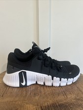 Size 12-Men  s Nike Free Metcon 5 Black White Cross Training Shoes DV3949-001 NEW