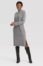 Women's Long Sleeve Midi Sweater Dress - A New Day SIZE Large