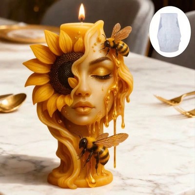 1 Stück Kerze Silikonform 3D Form Antihaft Aromatherapie Form Home Decor DIY