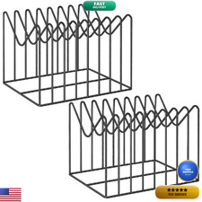 Topcj 2 Sets Wire File Organizer For Deskfile Folder Holder/Rack/Standfile