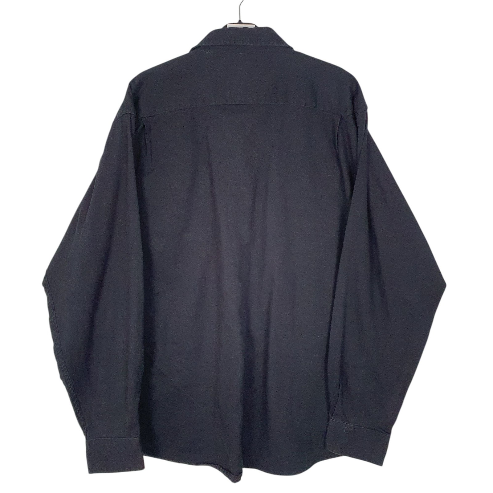 WRANGLER Black Shirt Long Sleeve Casual Cotton Blend Mens XL image 3