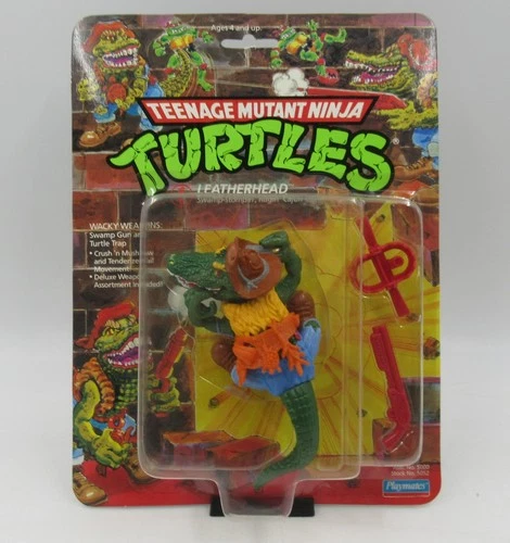 TMNT Leatherhead 1989 Playmates MOC Sealed Vintage Action Figure