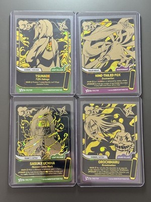 Naruto Mythos TCG 1st Edition - Secret Bundle 131 134 136 138 Inc