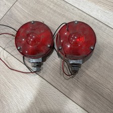 Vtg Red Taillight Turn Signal Cyclostat Signal-stat 37 Semi Tractor Trailer Mack