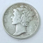 1940 S LIBERTY MERCURY 90% SILVER DIME CIRCULATED COIN #5346