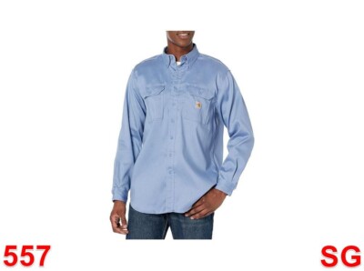 Carhartt me'ns Flame Resistant Classic Twill (Big & Tall), Medium Blue, 4xl-tall