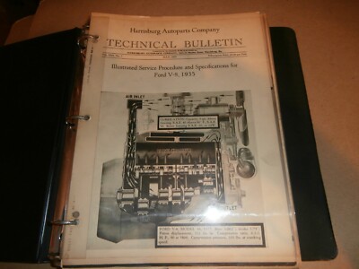 27  1935 - 1941 Harrisburg Pa Autoparts Co Technical Bulletins Reviews Ford ect