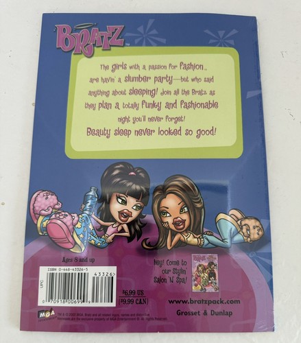 BRATZ STYLIN SCHLUMMERPARTY BUCH ENTHÄLT MAGNETISCHE BILDERRAHMEN 2003 NEU VERSIEGELT